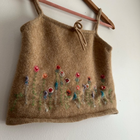 Ralph by Ralph Lauren • Wool Floral Tank Top - Picture 2 of 6